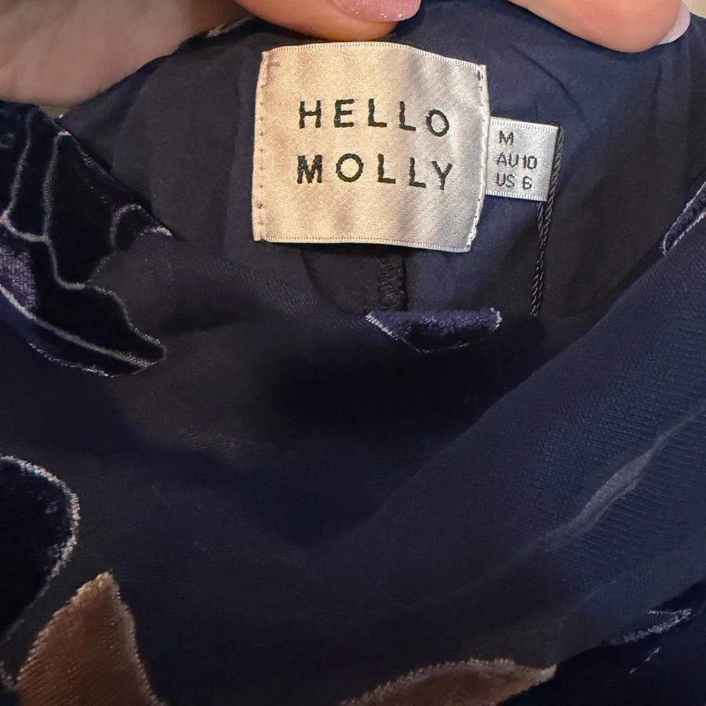 Hello Molly NINETY‎ KISSES DRESS BLUE NWT Size 6